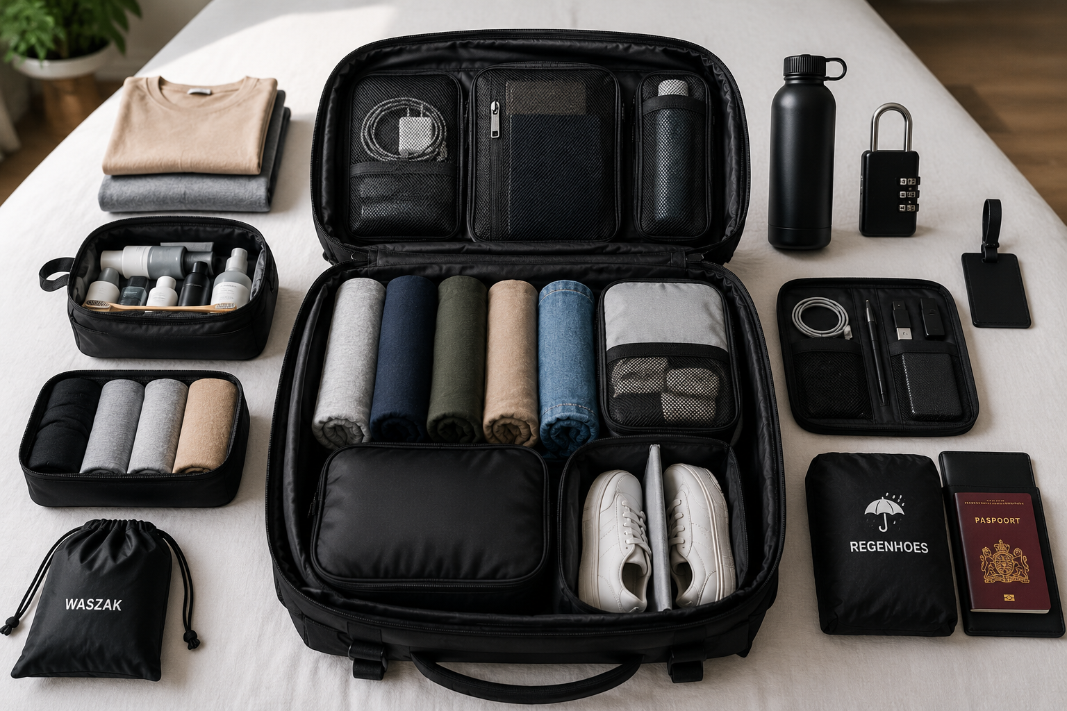 Hoe pak je een backpack efficiënt in?