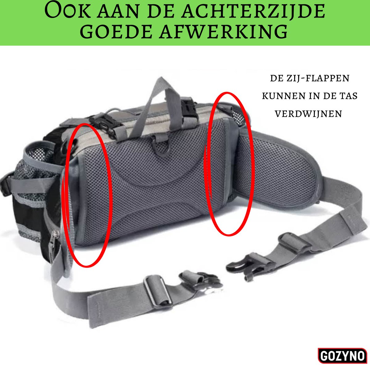 Sportheuptas - Waterafstotende Outdoor Heuptas met Fleshouders