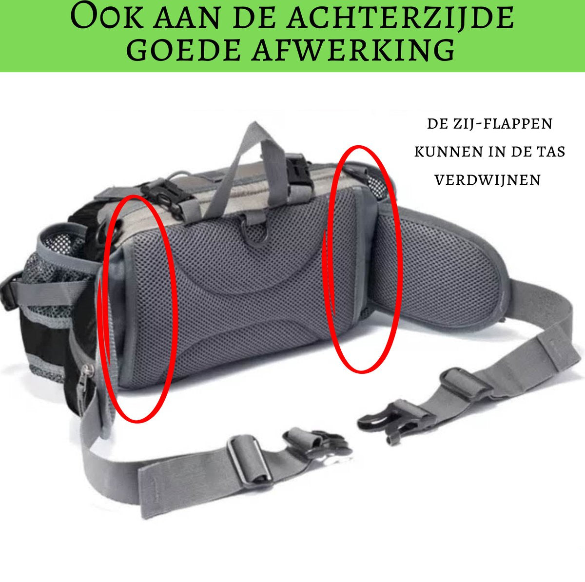 Sportheuptas - Waterafstotende Outdoor Heuptas met Fleshouders