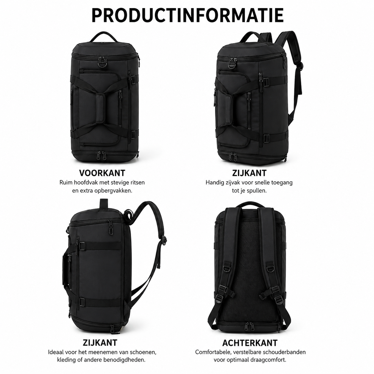 Aventury Sports Rugzak 40L - Sporttas Rugzak & Schoudertas in Één