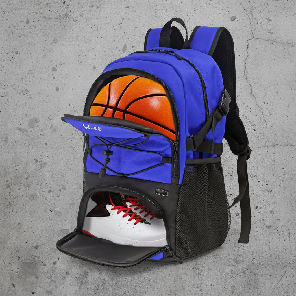 Basketbal Voetbal Backpack met Balvak - Schoenenvak