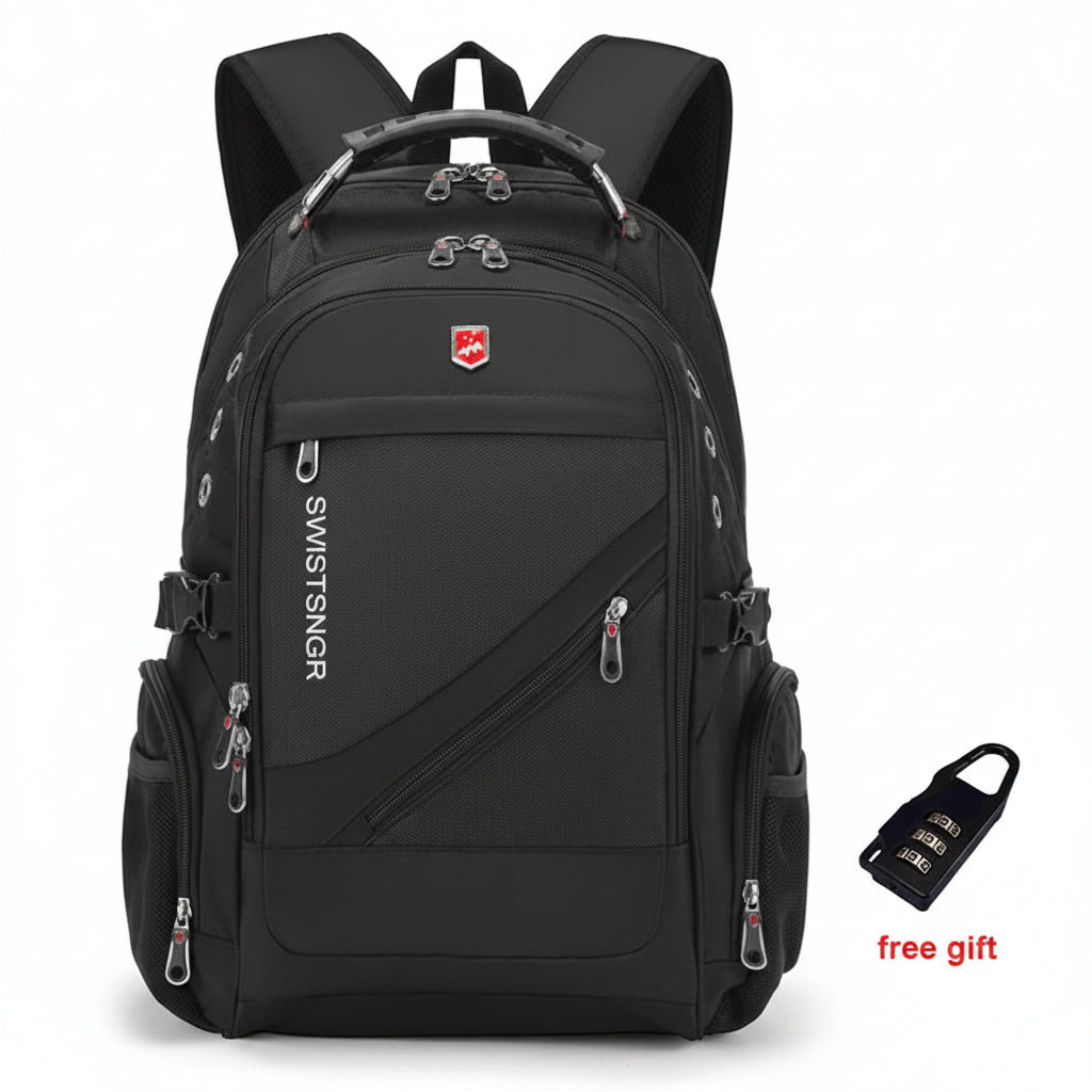 Laptop Rugzak - Waterafstotend - TSA Cijferslot - 17 Inch Laptop - Zwart