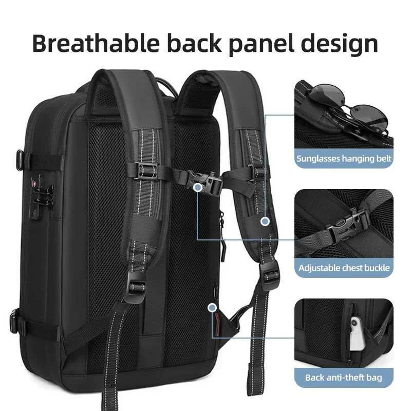 Vacuum Backpack 60L - Uitbreidbare Reisrugzak