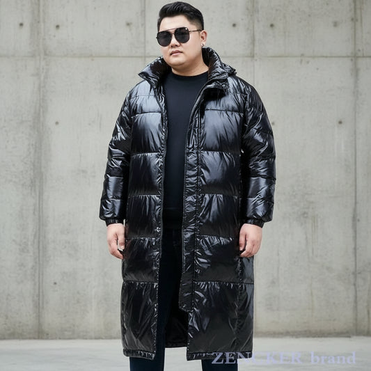 Heren Lange Puffer Winterjas - Extra Warm - Gevoerd