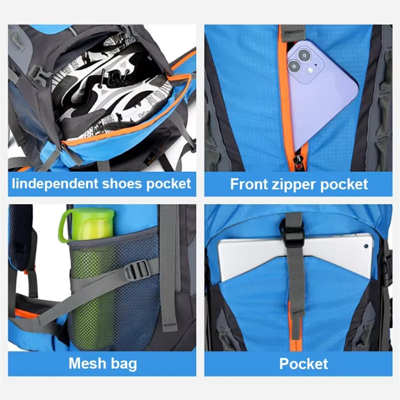 Outdoor Backpack 70L - Comfortabel - Waterdicht