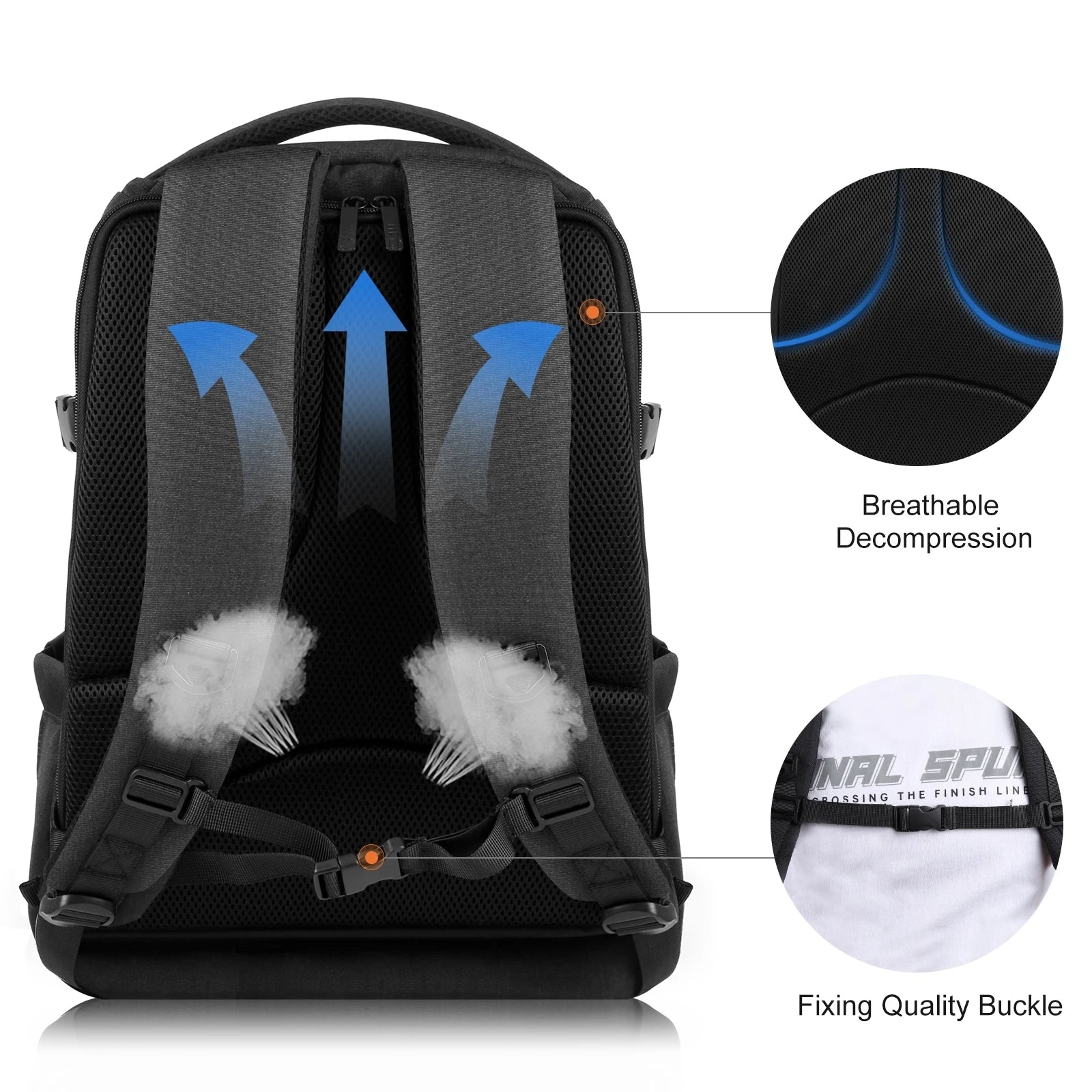 Camera Rugzak DSLR met Laptopvak 15.6 Inch – Waterdichte Foto tas met Statiefhouder