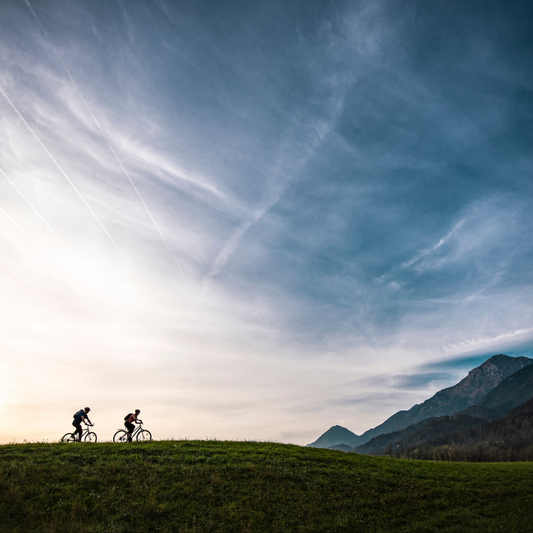 Fietsen door de natuur