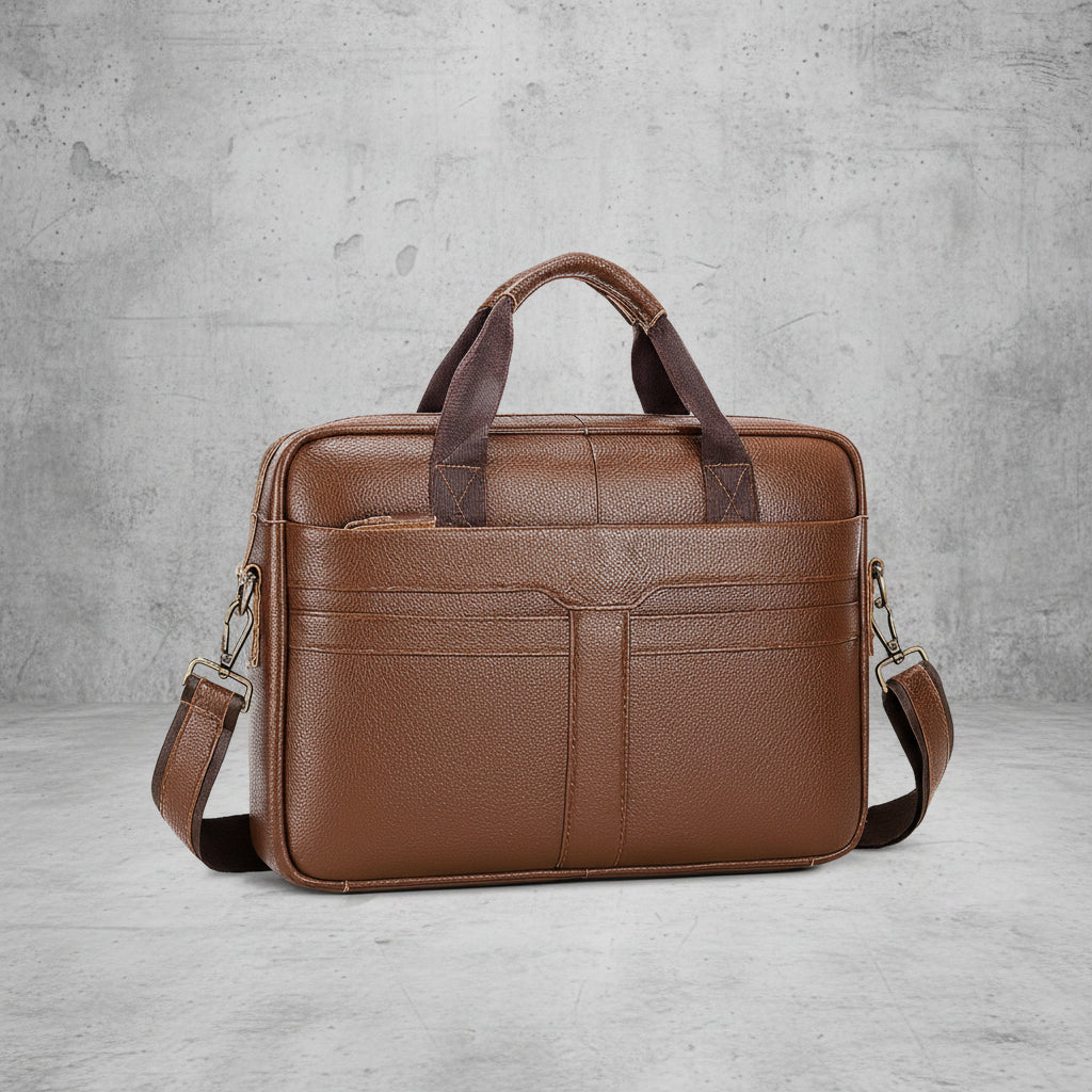 Leren Laptoptas 15.6 Inch met Schouderband