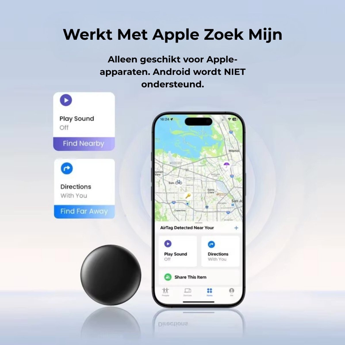 Key Finder - Smart Key Tag voor Apple Zoek Mijn  Sleutel