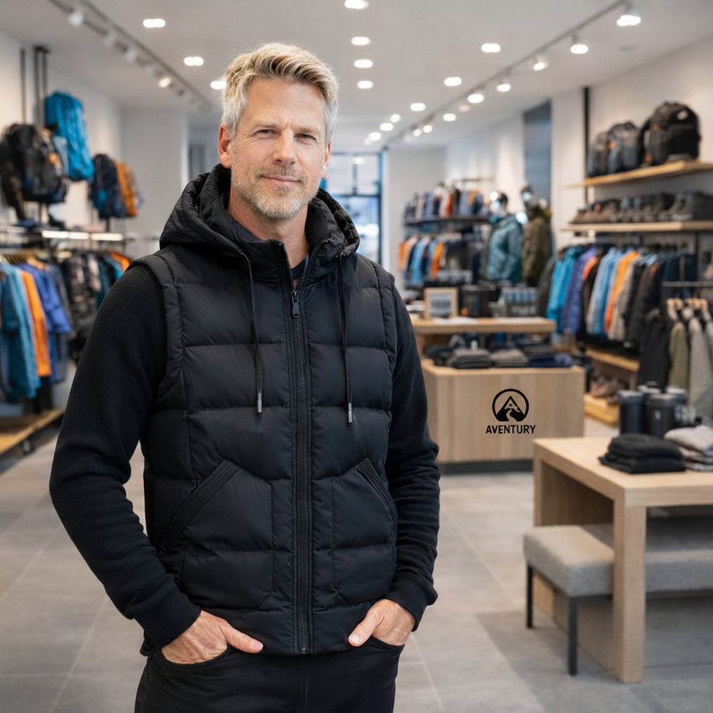 Bodywarmer Vest Heren Capuchon Gewatteerde