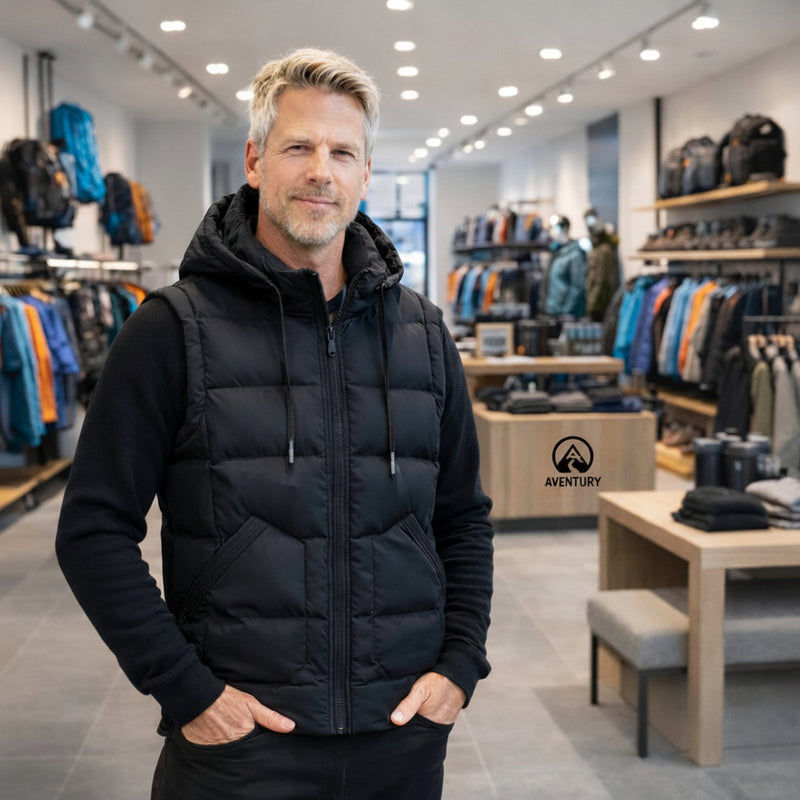 Bodywarmer Vest Heren Capuchon Gewatteerde