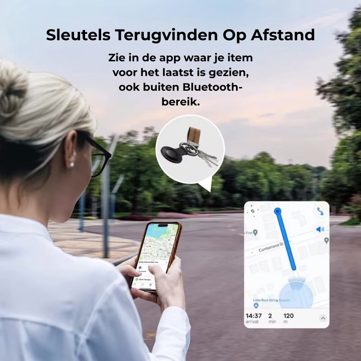 Key Finder - Smart Key Tag voor Apple Zoek Mijn  Sleutel