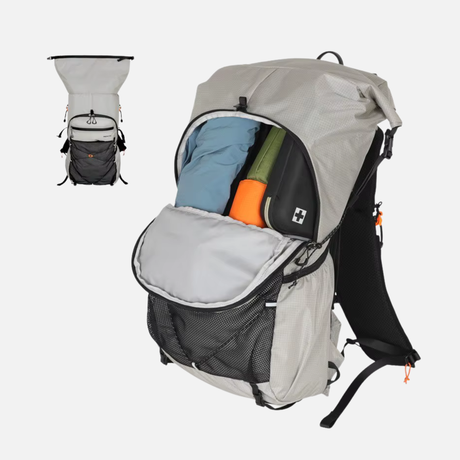Trekking Backpack - Lichtgewicht Outdoor Rugzak met Verstelbaar Draagsysteem & Slimme Opbergruimte