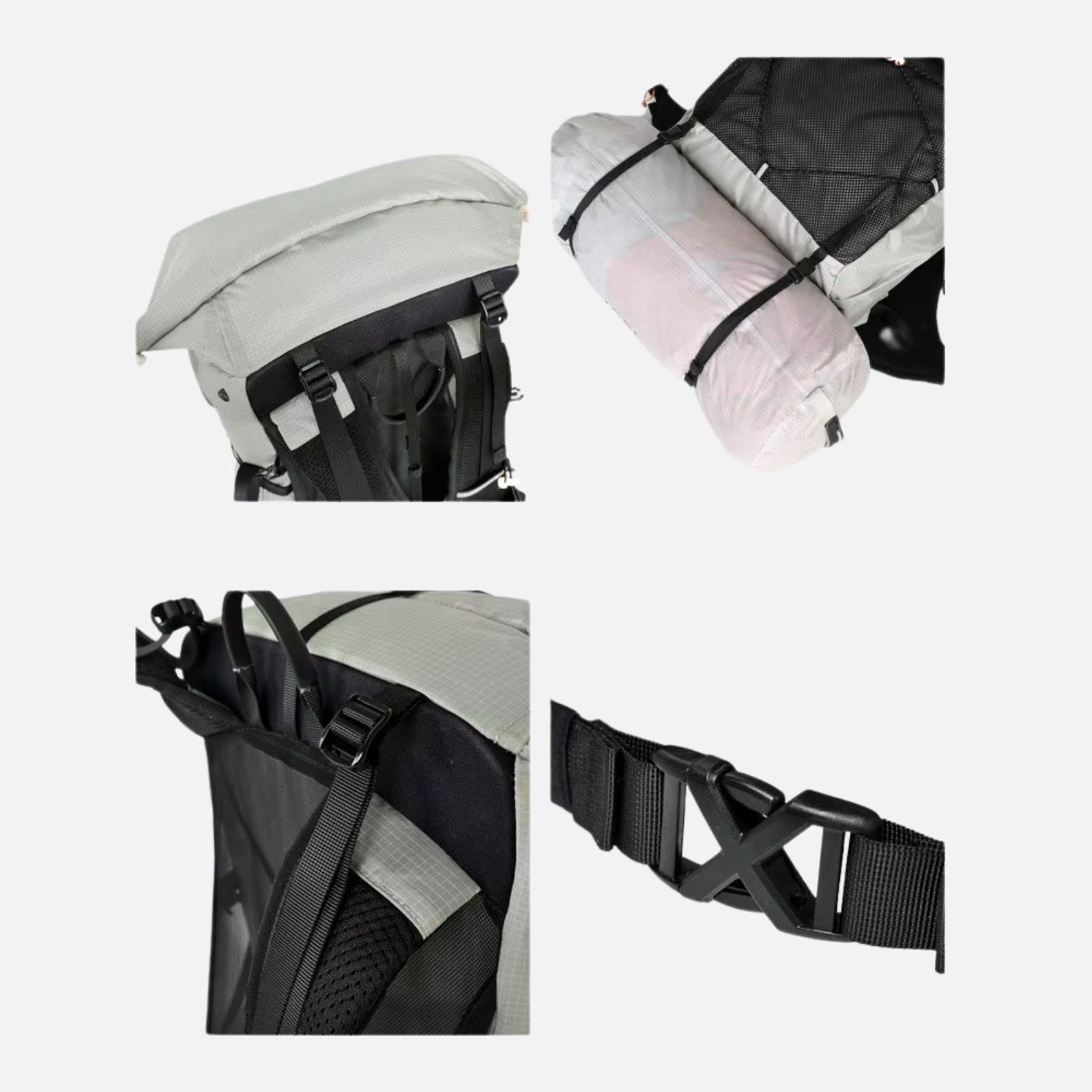 Trekking Backpack - Lichtgewicht Outdoor Rugzak met Verstelbaar Draagsysteem & Slimme Opbergruimte