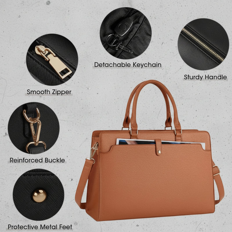 Dames Aktetas 15.6 Inch - Stijlvolle Zakelijke Handtas