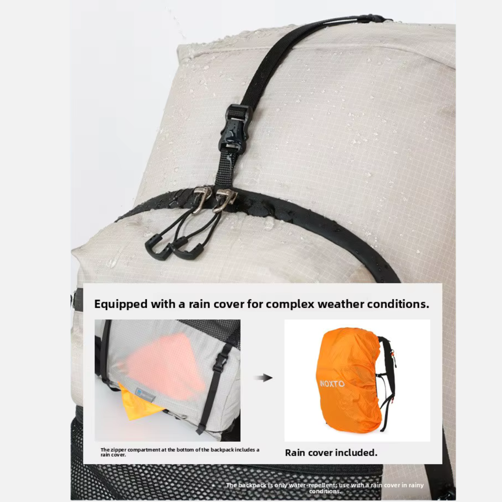 Trekking Backpack - Lichtgewicht Outdoor Rugzak met Verstelbaar Draagsysteem & Slimme Opbergruimte