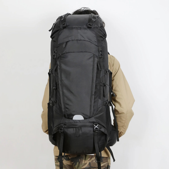 75L trekking rugzak met ergonomisch rugpand en verstelbare schouderbanden