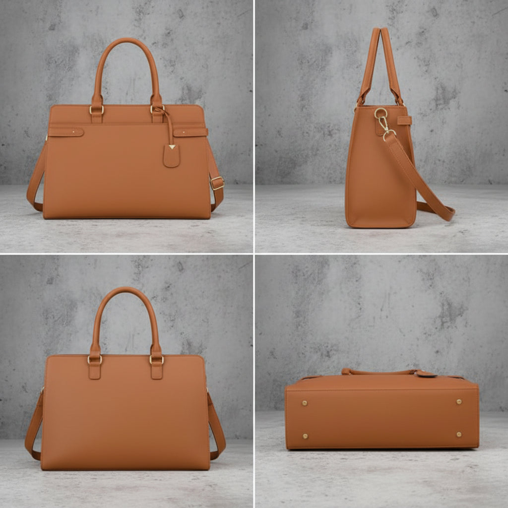 Dames Laptoptas 15.6 Inch met Laptopvak en Schouderband