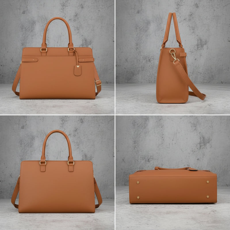 Dames Laptoptas 15.6 Inch met Laptopvak en Schouderband