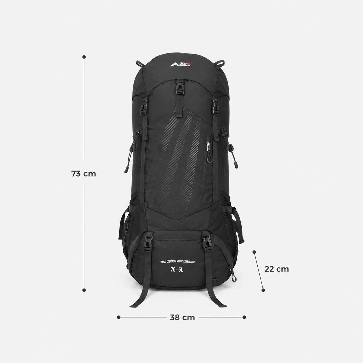 Backpack 75L  Lichtgewicht Hiking Kampeer Rugzak met Regenhoes