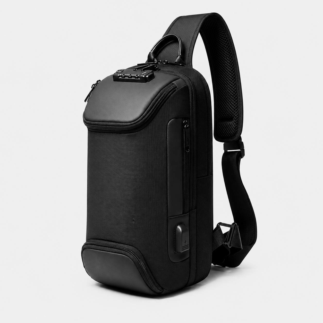 Crossbody Sport Rugzak met Anti-Diefstal Slot