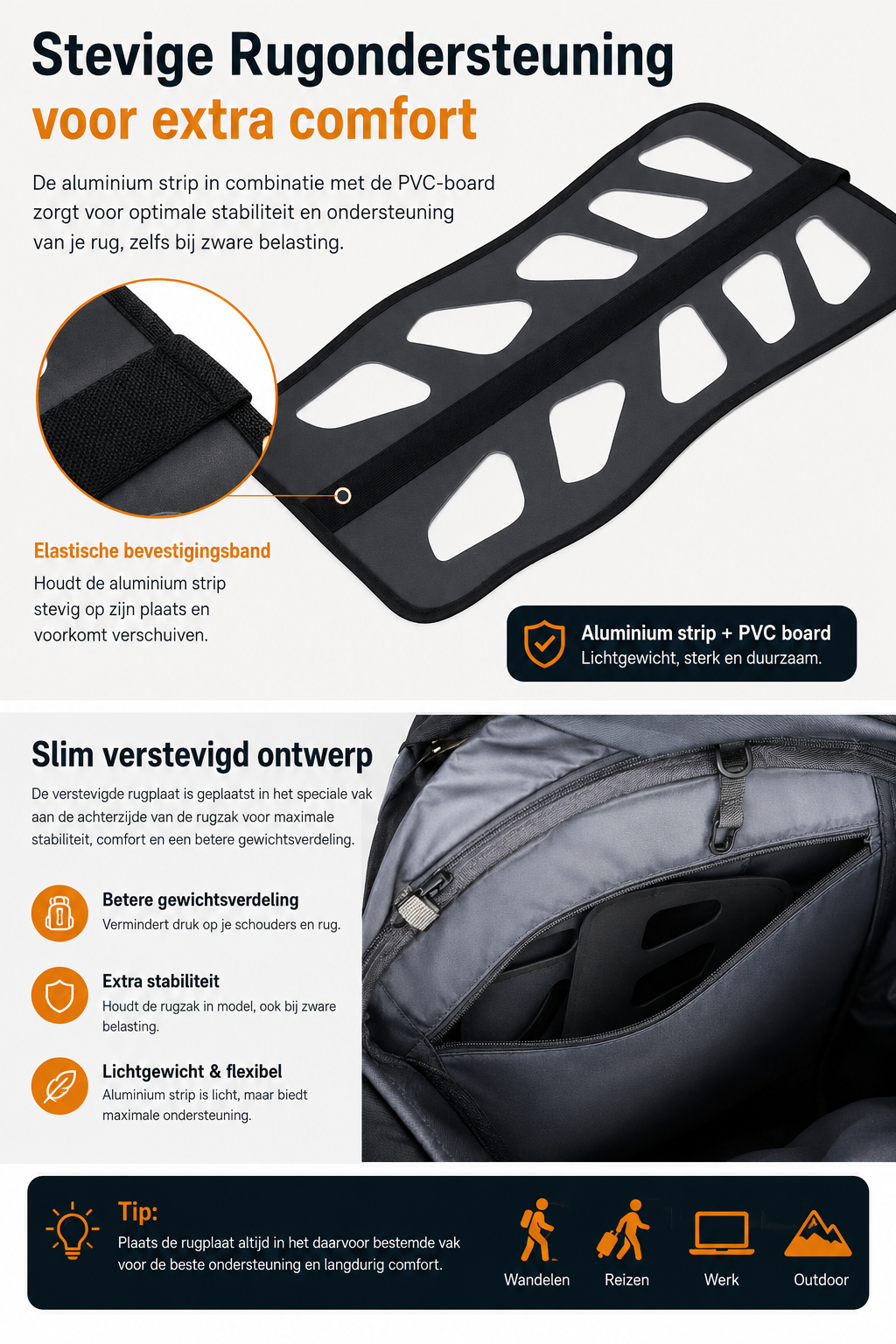 Backpack 75L Outdoor - Lichtgewicht - Waterdicht