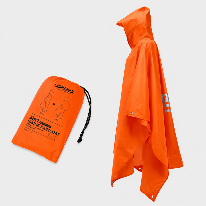 Aventury 3-in-1 Regenponcho - Regenjas - Schuiltent