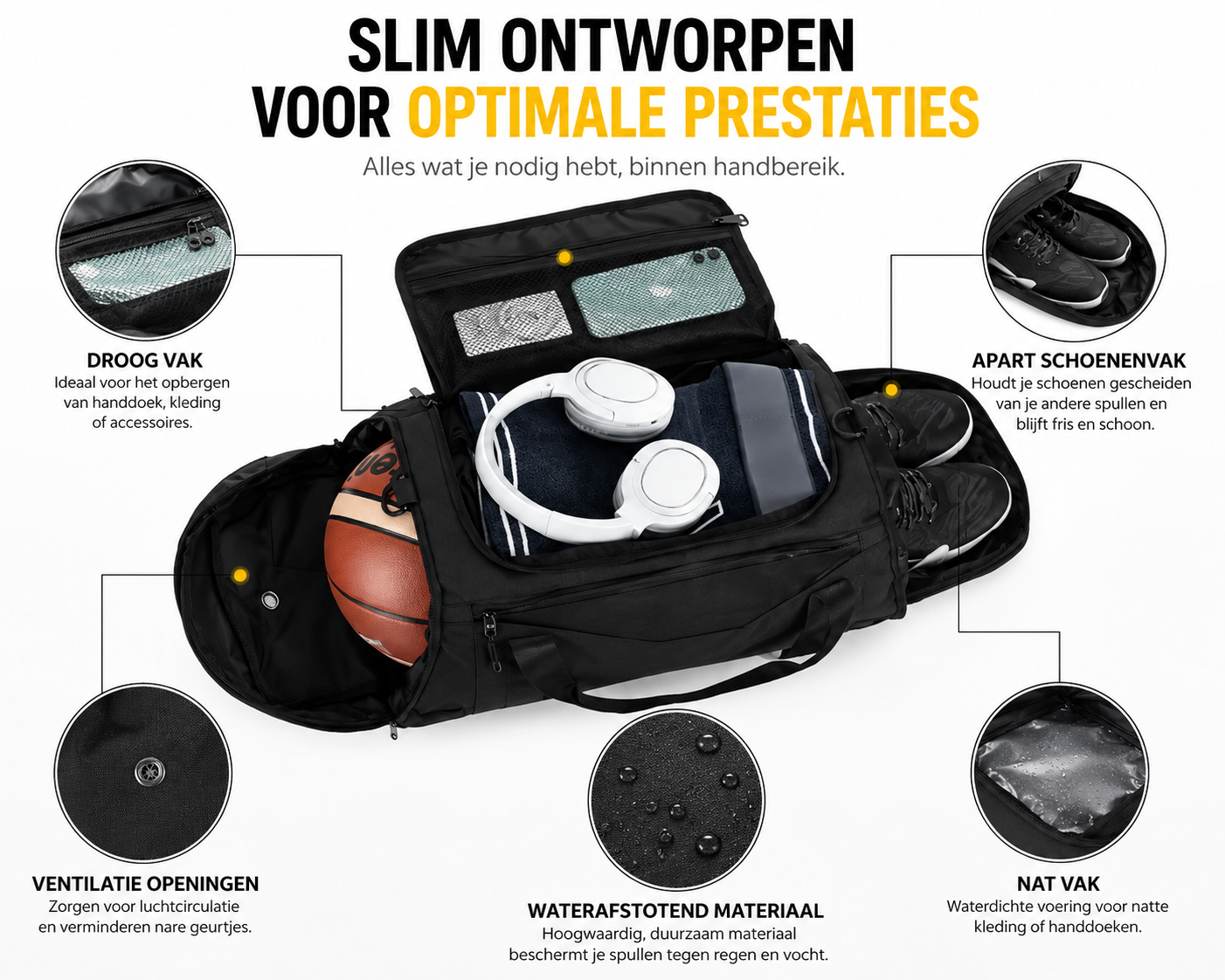 Aventury Sports Rugzak 40L - Sporttas Rugzak & Schoudertas in Één