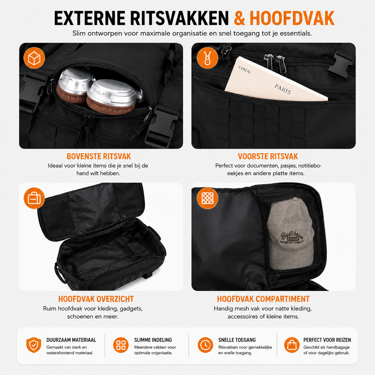 Aventury 2-in-1 Trolley Rugzak 70L - Reistas met Wielen & Grote Capaciteit