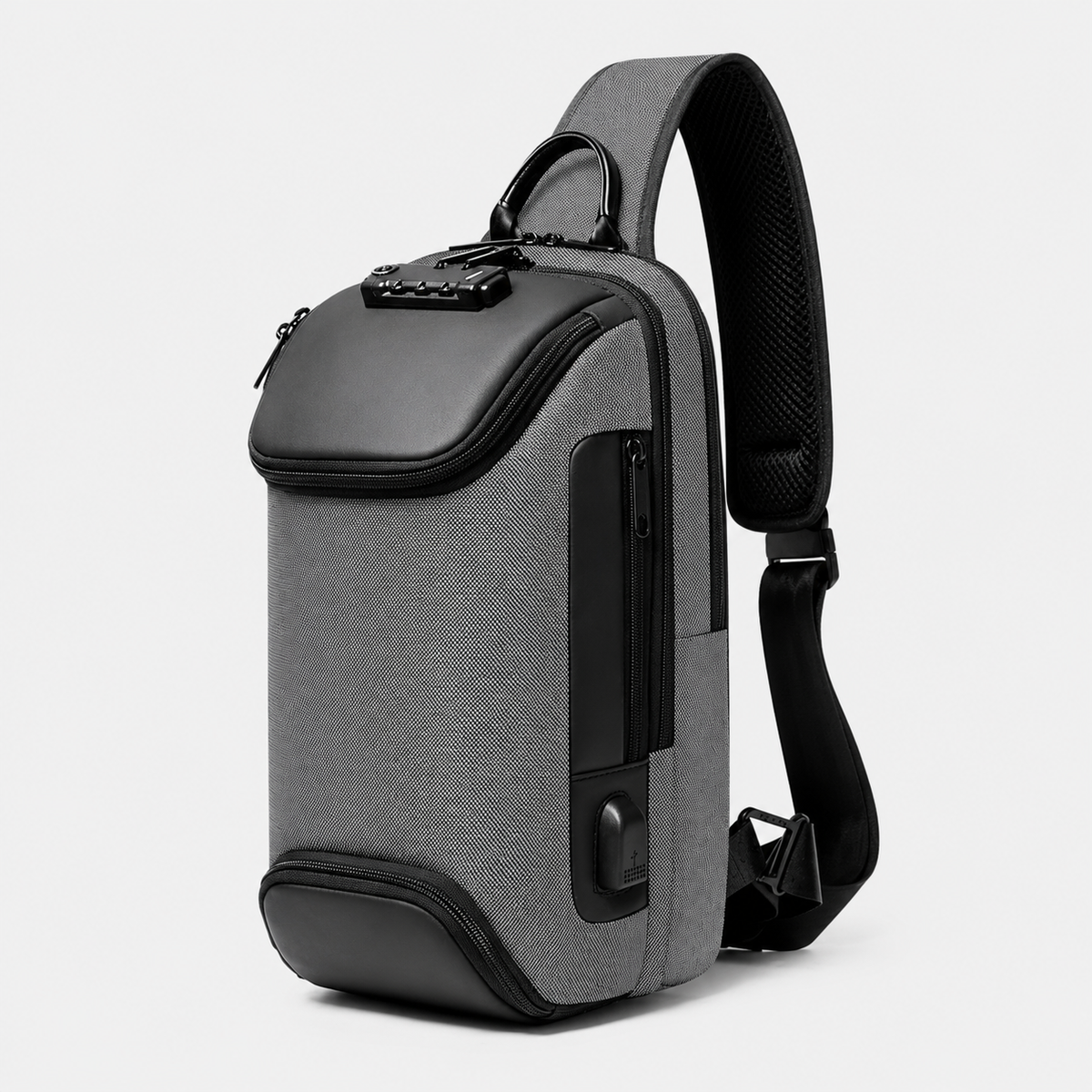 Crossbody Sport Rugzak met Anti-Diefstal Slot