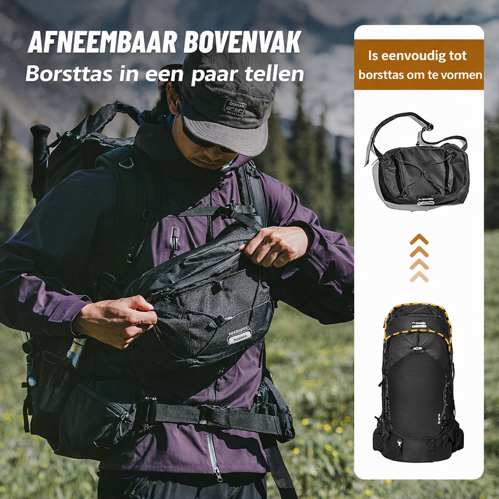 Trekking Rugzak 70L - Backpack - maximale ondersteuning M/L
