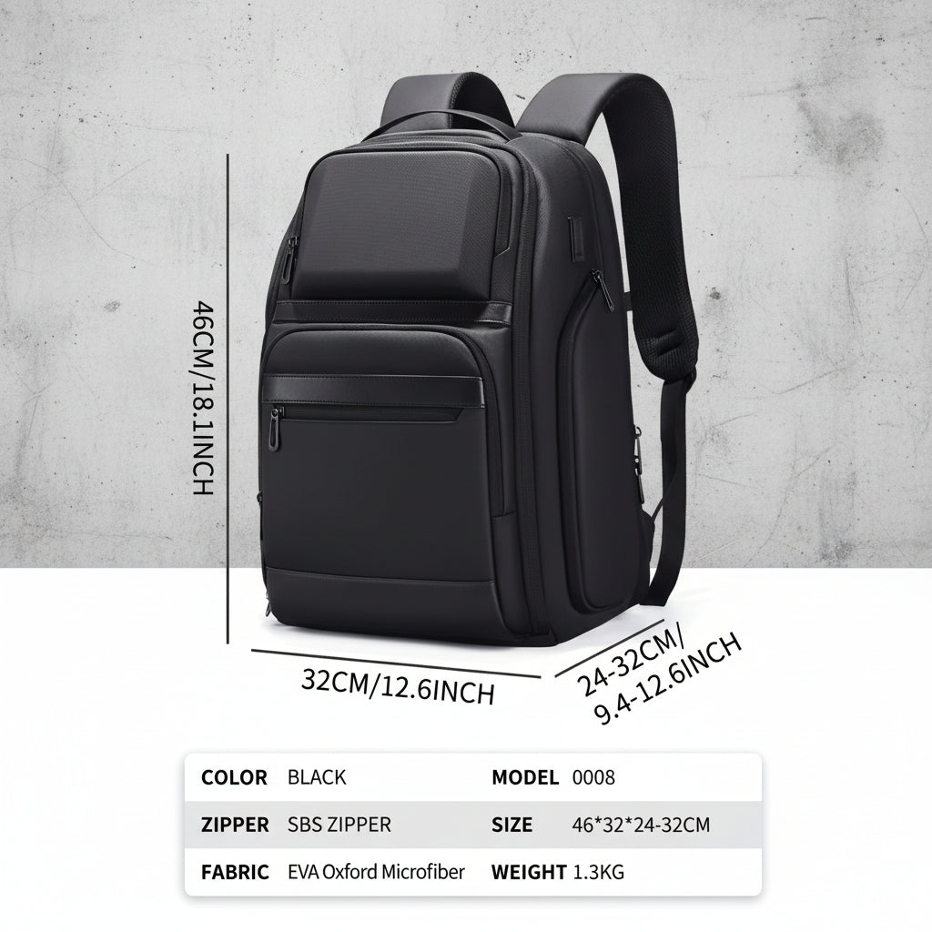 Expandable Laptop Backpack 36-48L Waterdicht