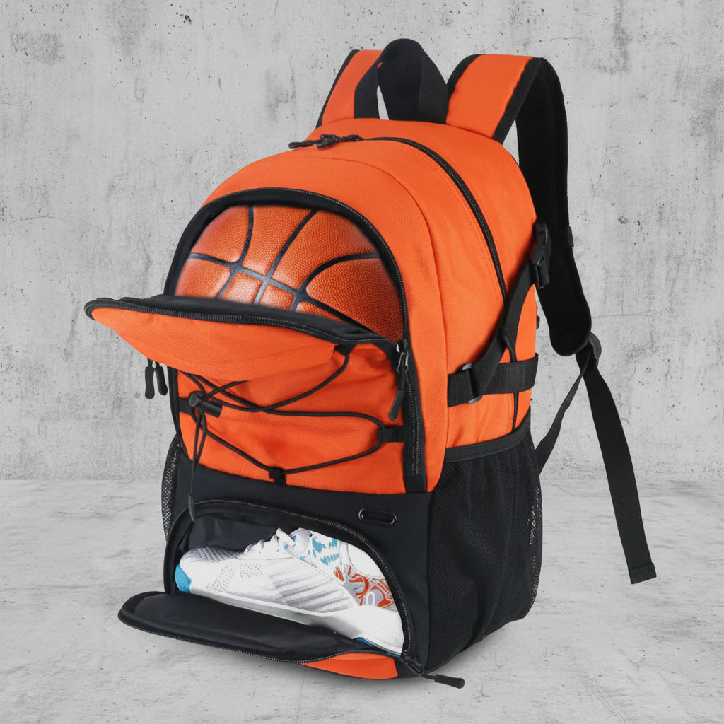 Basketbal Voetbal Backpack met Balvak - Schoenenvak