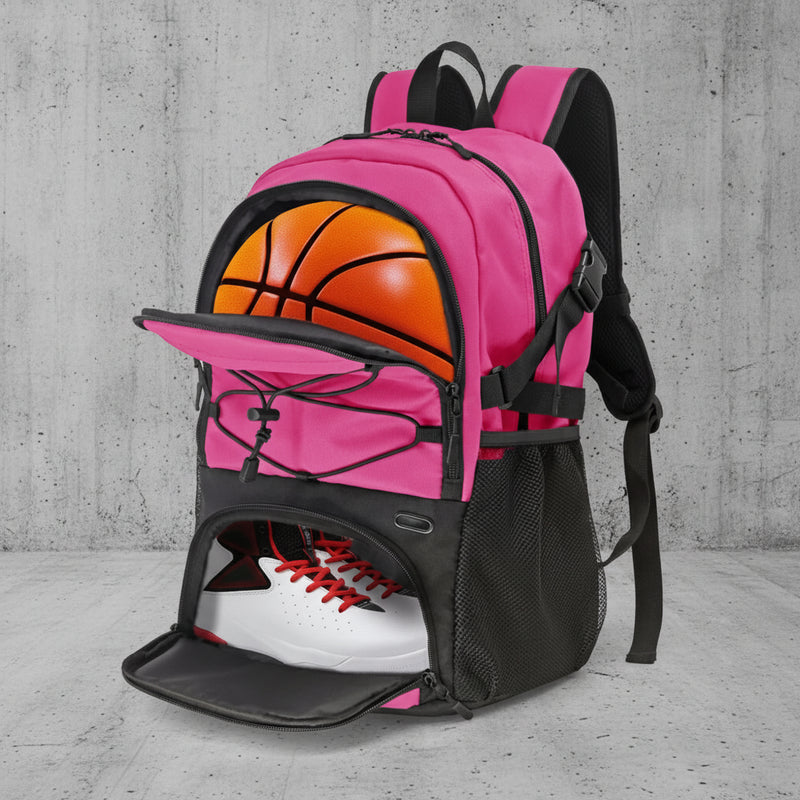 Basketbal Voetbal Backpack met Balvak - Schoenenvak