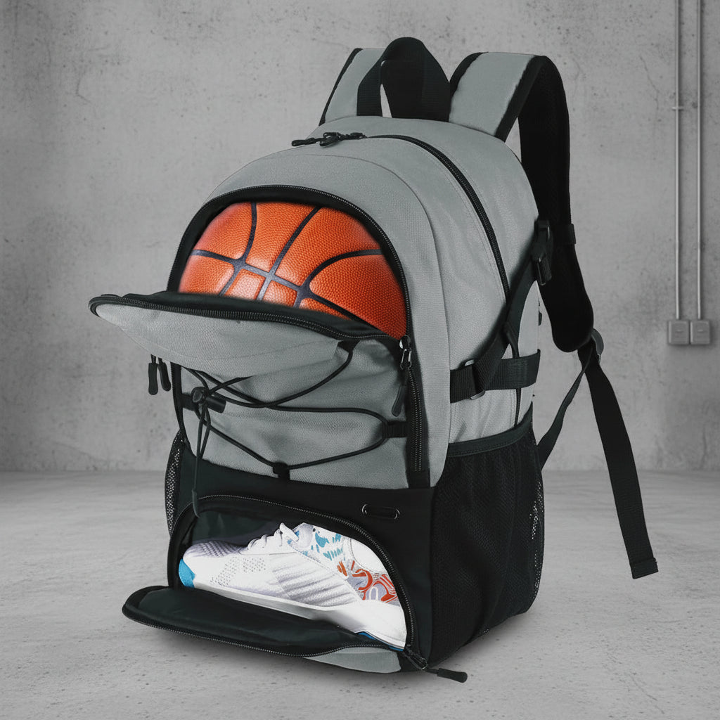 Basketbal Voetbal Backpack met Balvak - Schoenenvak