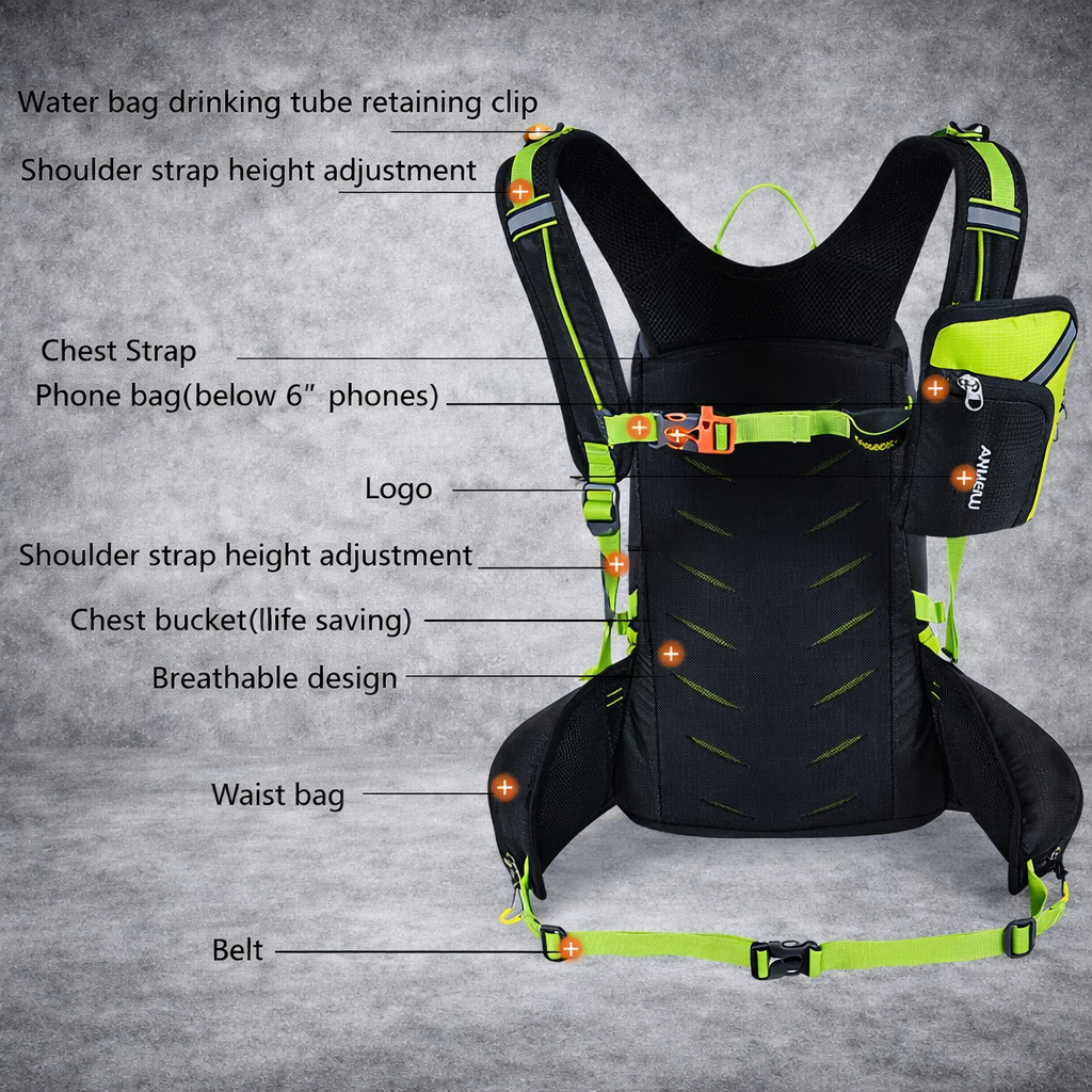 Hiking Rugzak 20L – Outdoor Backpack met Hydration Systeem