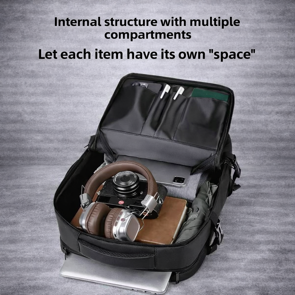 Uitbreidbare Laptop Rugzak 15.6 Inch - Waterafstotende Reistas