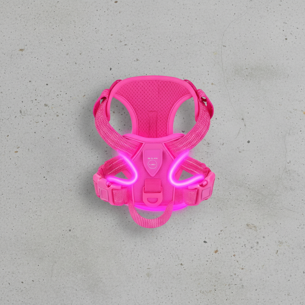 LED Veiligheids hondenharnas voor Zichtbaarheid in het Donker