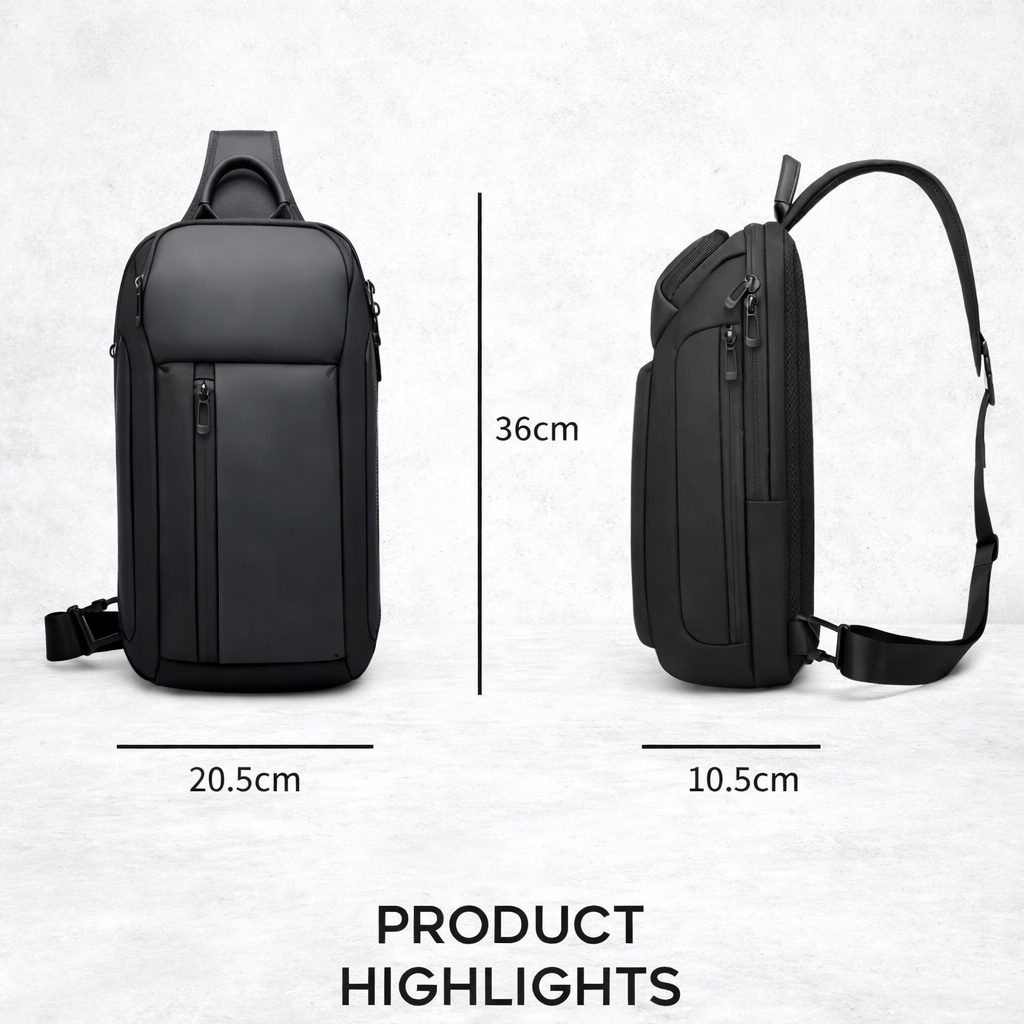 Anti Diefstal Rugzak Heren Compact Crossbody Laptop Tas