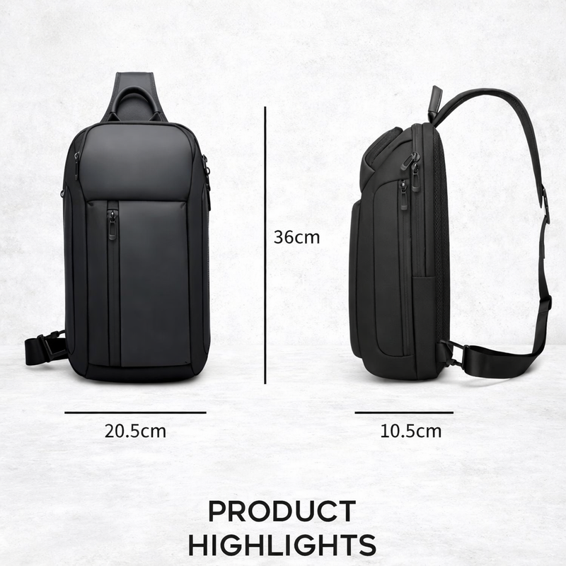 Anti Diefstal Rugzak Heren Compact Crossbody Laptop Tas