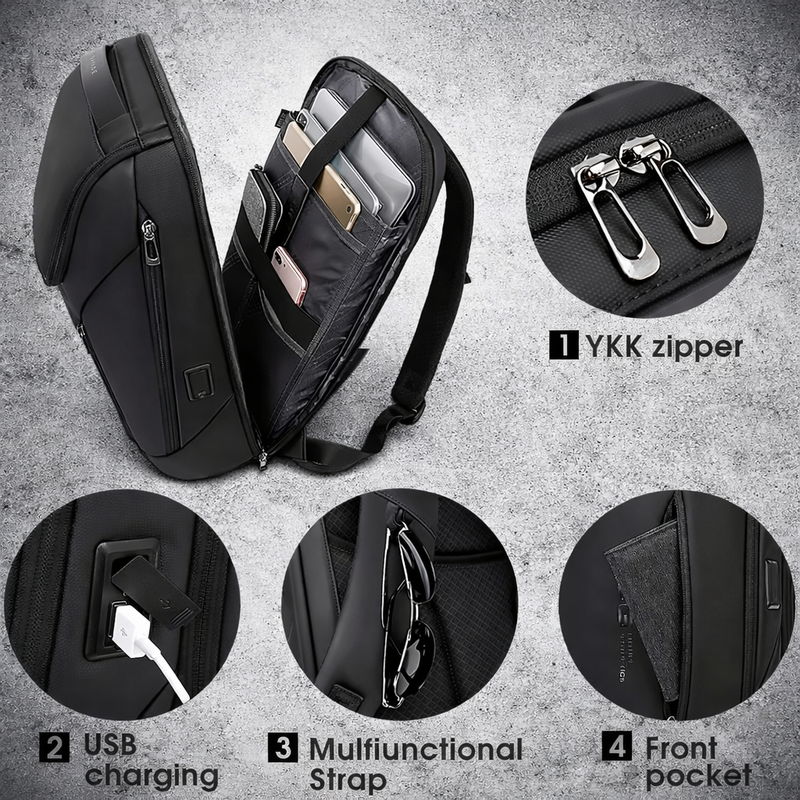 Laptop Rugzak 15.6 Inch USB Anti Diefstal Waterdicht Business