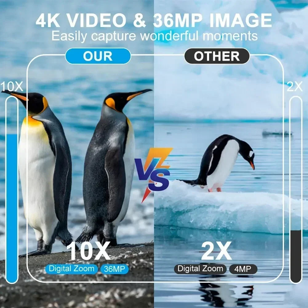 Digitale nachtkijker met 4K video en foto-opname functies