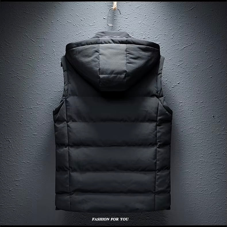 Bodywarmer Vest Heren Capuchon Gewatteerde
