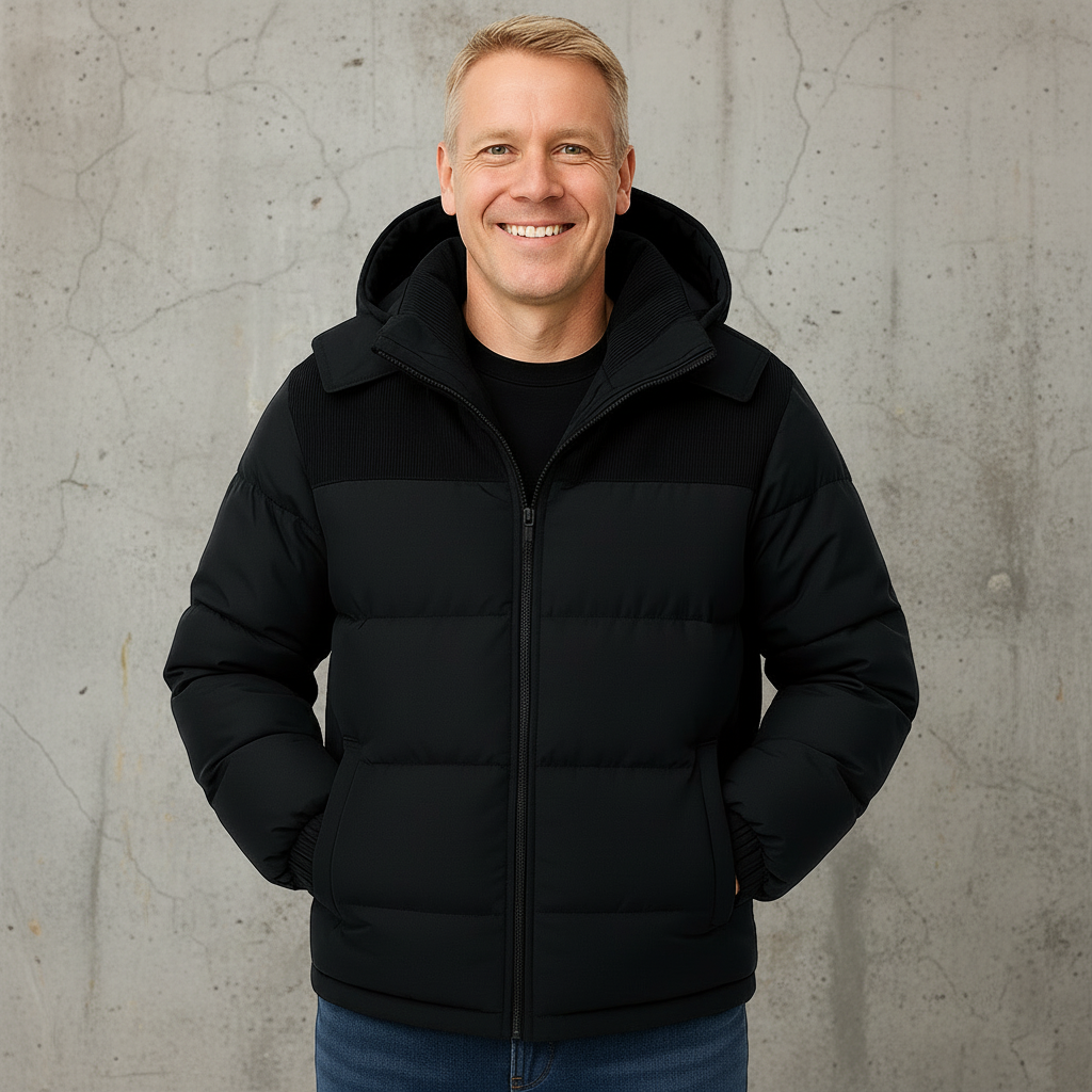 Heren puffer jas winter warm