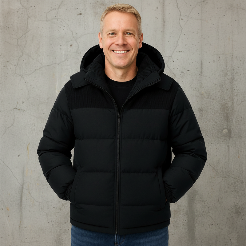 Heren puffer jas winter warm