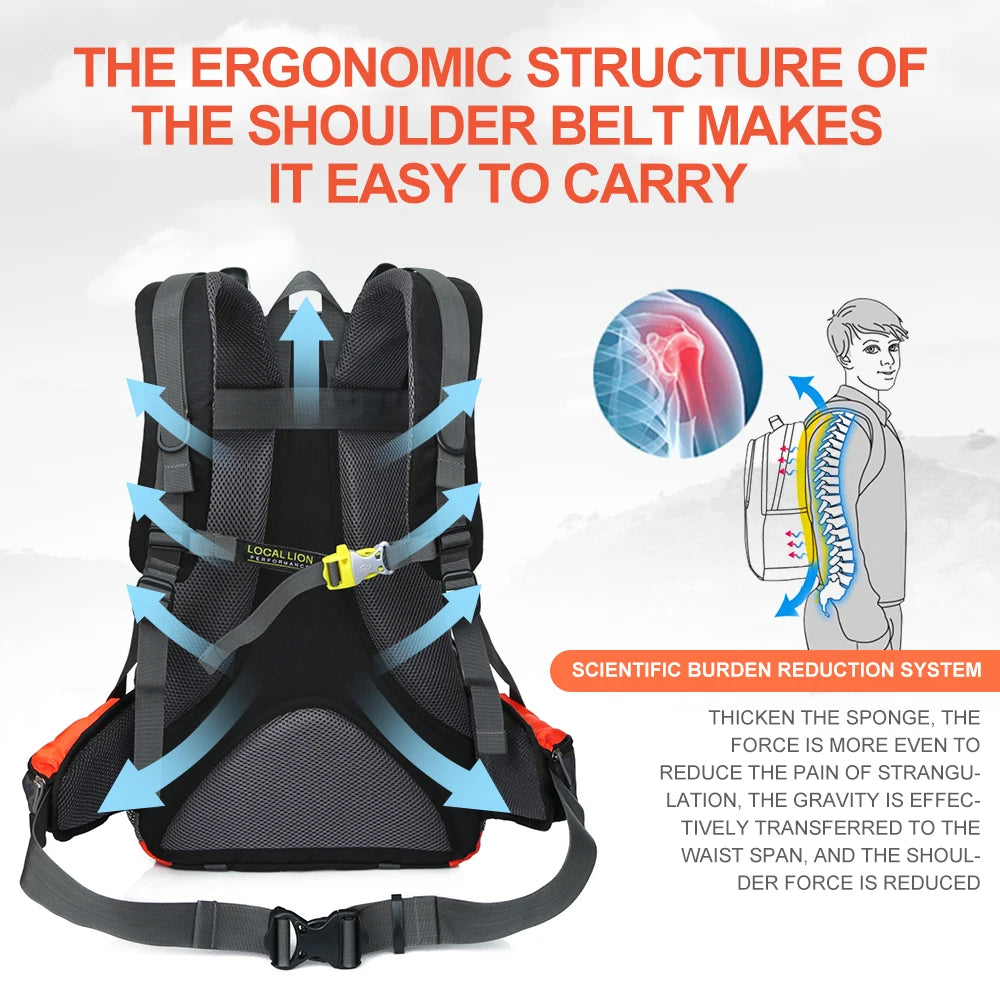 Backpack 40L met Ergonomische Ondersteuning