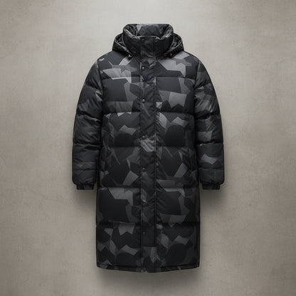 Heren Lange Puffer Winterjas - Extra Warm - Gevoerd