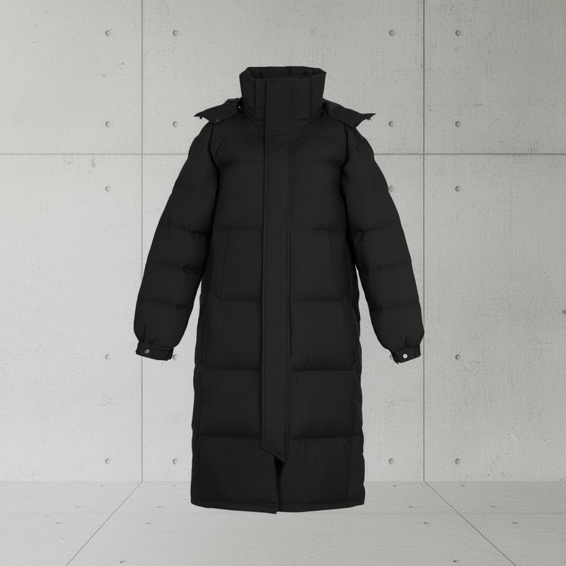 Heren Lange Puffer Winterjas - Extra Warm - Gevoerd