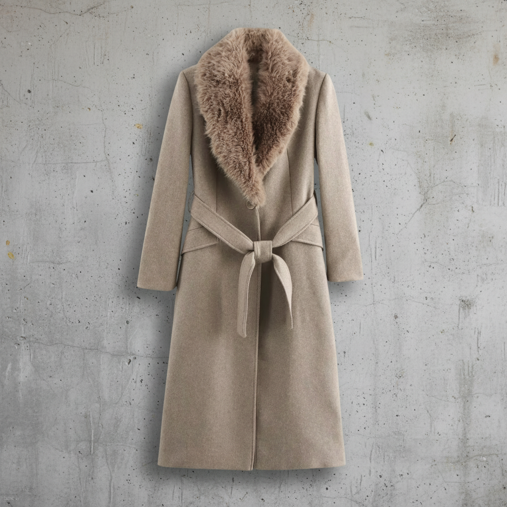 Dames Trenchcoat Manteljas Lang Met Riem