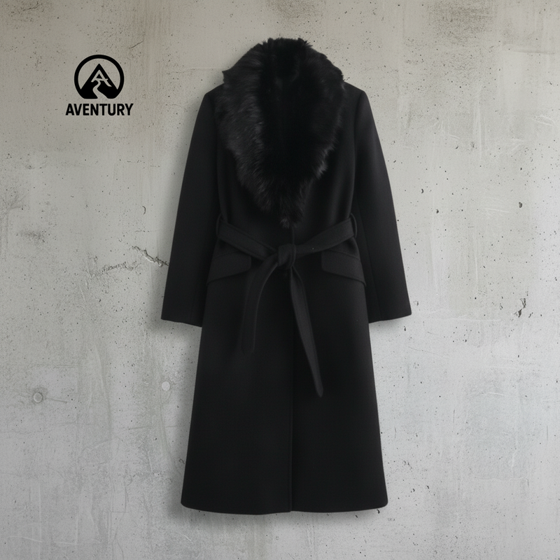 Dames Trenchcoat Manteljas Lang Met Riem